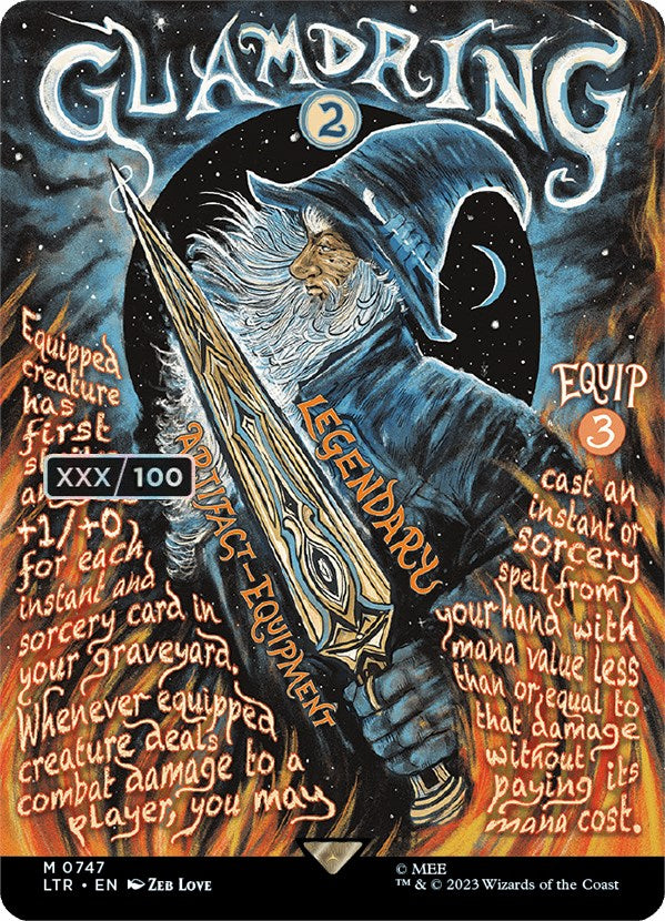 Glamdring (Borderless Poster) (Serialized) [The Lord of the Rings: Tales of Middle-Earth] | Good Games Cannington