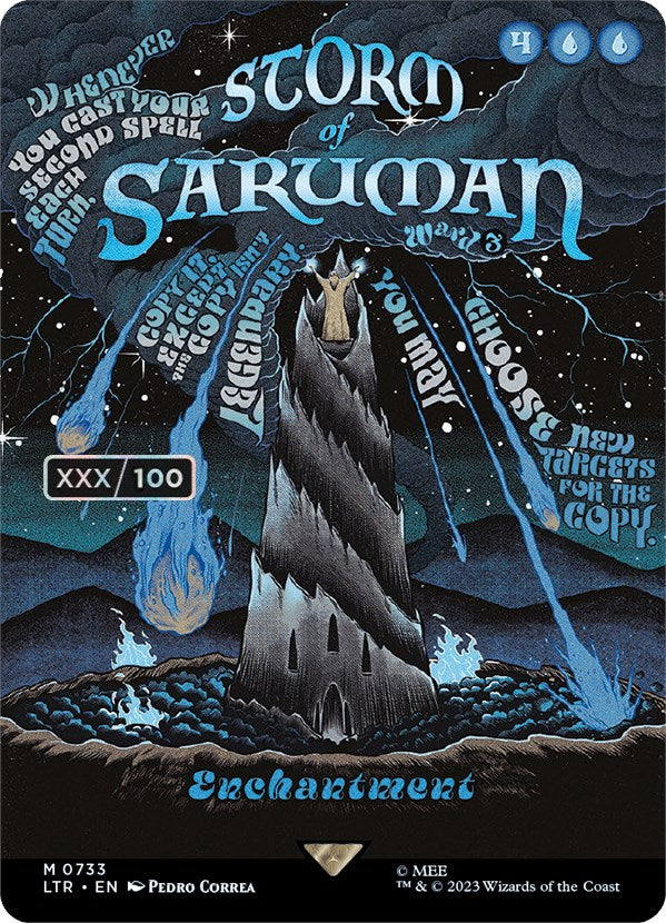 Storm of Saruman (Borderless Poster) (Serialized) [The Lord of the Rings: Tales of Middle-Earth] | Good Games Cannington