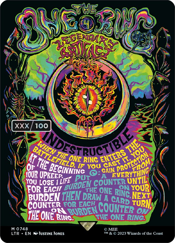 The One Ring (Borderless Poster) (Serialized) [The Lord of the Rings: Tales of Middle-Earth] | Good Games Cannington