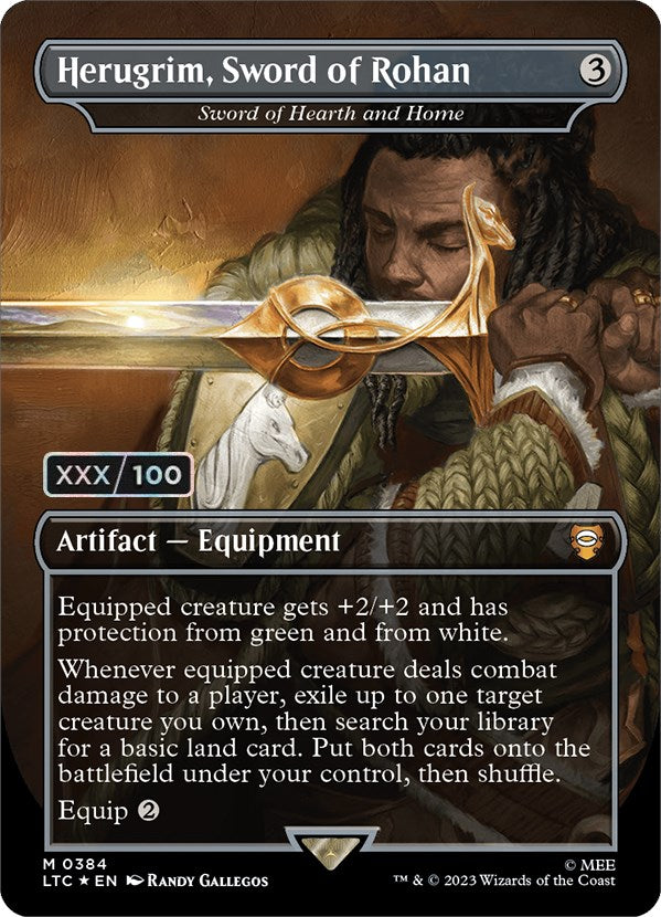 Herugrim, Sword of Rohan - Sword of Hearth and Home (Serialized) [The Lord of the Rings: Tales of Middle-Earth Commander] | Good Games Cannington