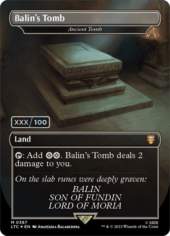Balin's Tomb - Ancient Tomb (Serialized) [The Lord of the Rings: Tales of Middle-Earth Commander] | Good Games Cannington