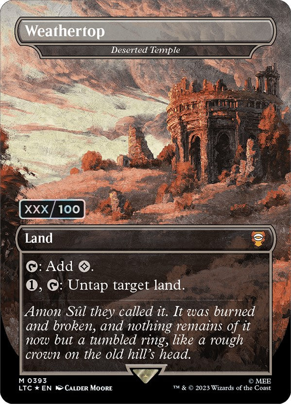 Weathertop - Deserted Temple (Serialized) [The Lord of the Rings: Tales of Middle-Earth Commander] | Good Games Cannington