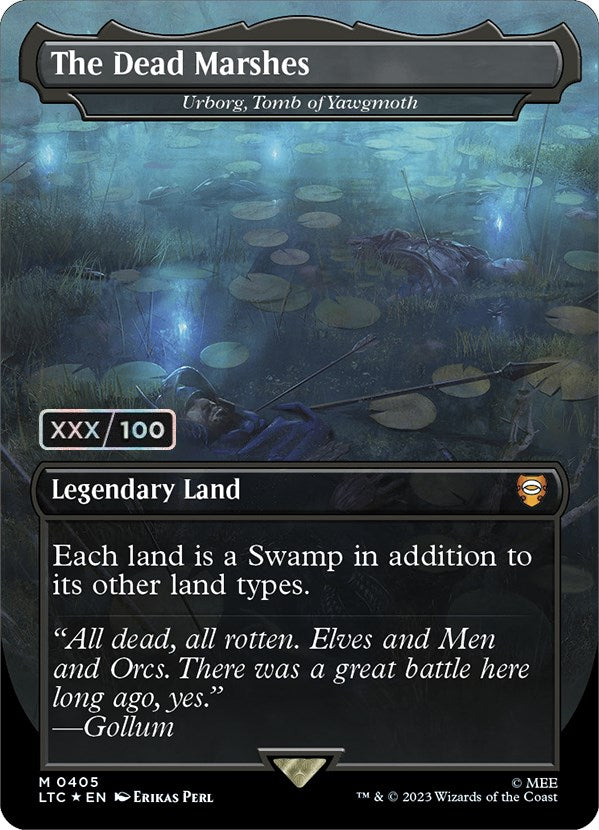 The Dead Marshes - Urborg, Tomb of Yawgmoth (Serialized) [The Lord of the Rings: Tales of Middle-Earth Commander] | Good Games Cannington