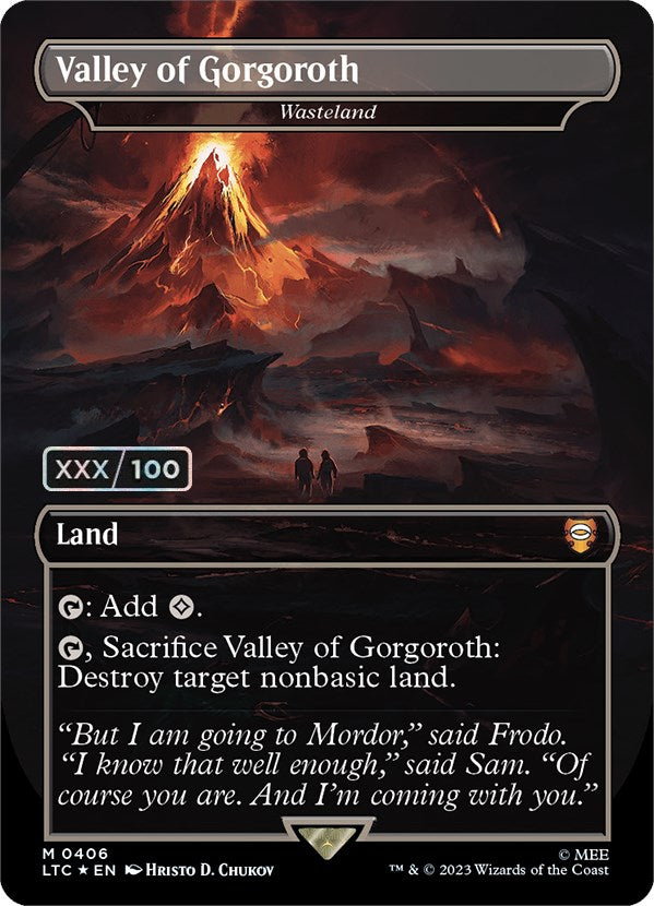 Valley of Gorgoroth - Wasteland (Serialized) [The Lord of the Rings: Tales of Middle-Earth Commander] | Good Games Cannington