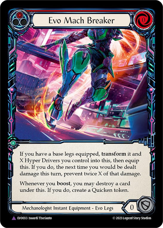 Evo Mach Breaker (Marvel) [EVO033] (Bright Lights)  Cold Foil | Good Games Cannington