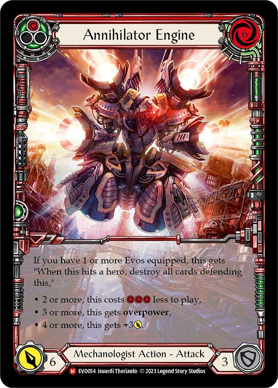 Annihilator Engine (Extended Art) [EVO054] (Bright Lights)  Rainbow Foil | Good Games Cannington