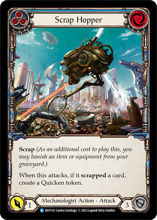Scrap Hopper (Blue) [EVO110] (Bright Lights)  Rainbow Foil | Good Games Cannington