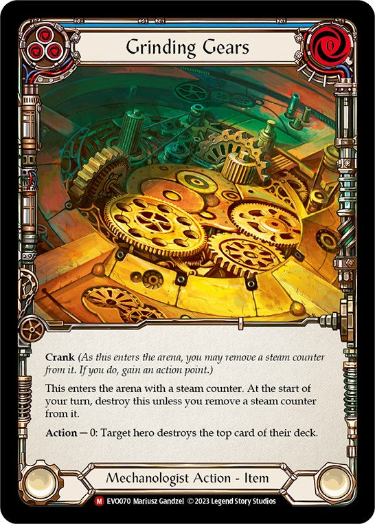 Grinding Gears [EVO070] (Bright Lights)  Rainbow Foil | Good Games Cannington