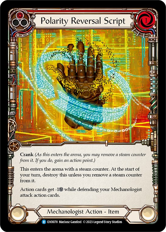Polarity Reversal Script [EVO078] (Bright Lights)  Rainbow Foil | Good Games Cannington