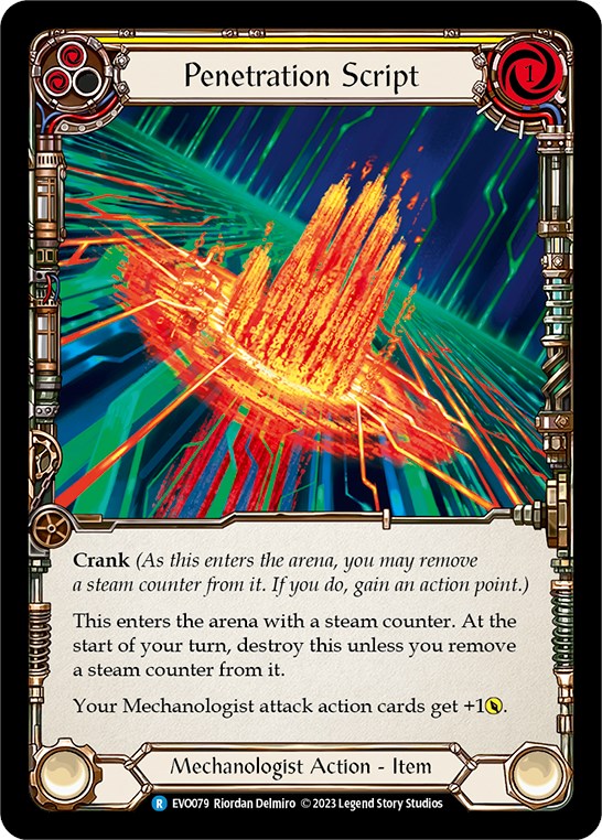 Penetration Script [EVO079] (Bright Lights)  Rainbow Foil | Good Games Cannington