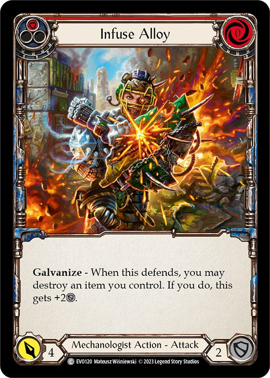 Infuse Alloy (Red) [EVO120] (Bright Lights)  Rainbow Foil | Good Games Cannington