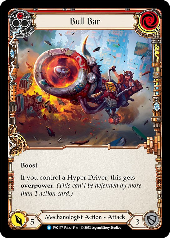 Bull Bar (Red) [EVO147] (Bright Lights)  Rainbow Foil | Good Games Cannington