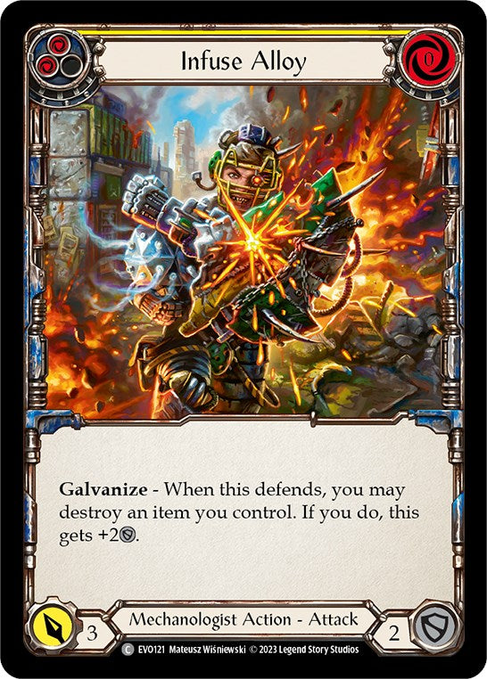 Infuse Alloy (Yellow) [EVO121] (Bright Lights)  Rainbow Foil | Good Games Cannington