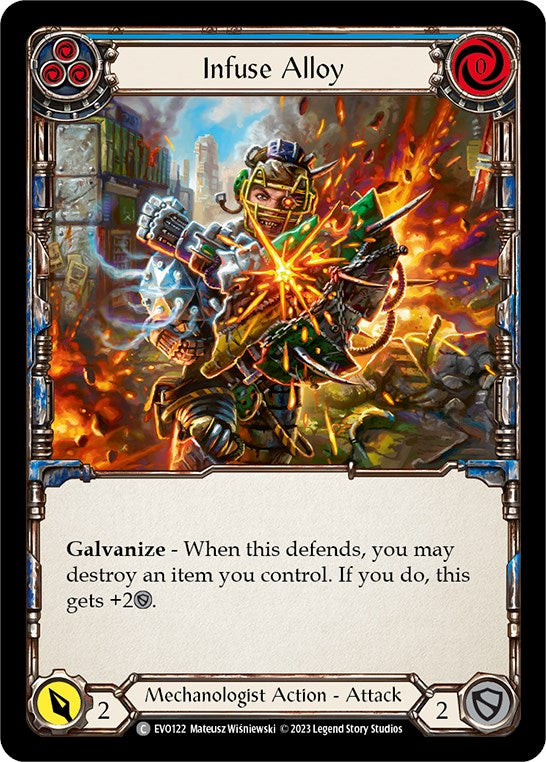Infuse Alloy (Blue) [EVO122] (Bright Lights)  Rainbow Foil | Good Games Cannington