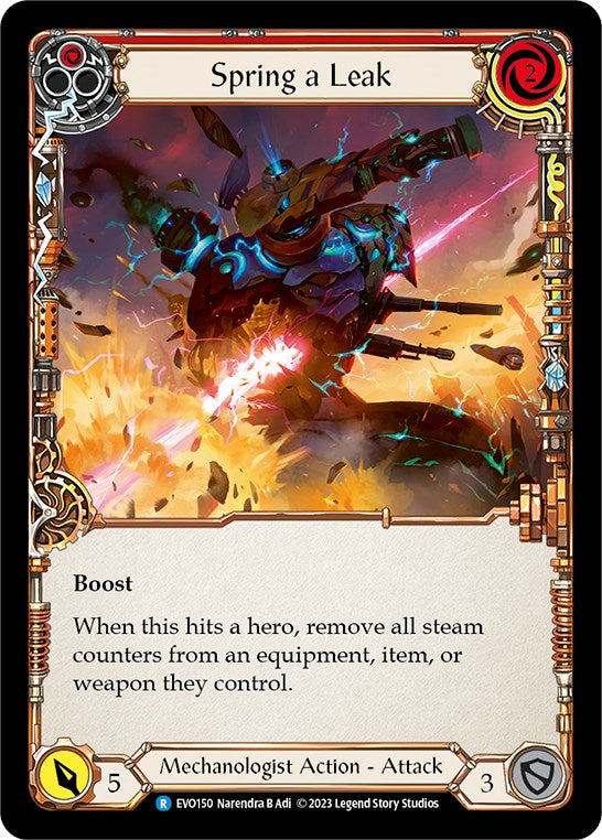 Spring a Leak (Red) [EVO150] (Bright Lights)  Rainbow Foil | Good Games Cannington