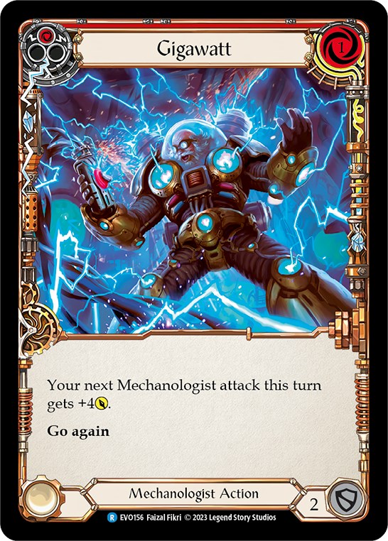 Gigawatt (Red) [EVO156] (Bright Lights)  Rainbow Foil | Good Games Cannington