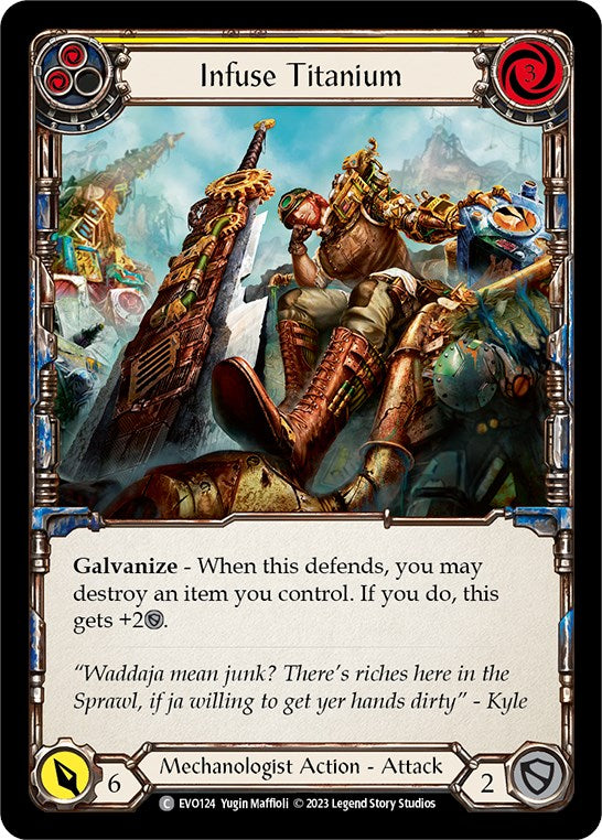 Infuse Titanium (Yellow) [EVO124] (Bright Lights)  Rainbow Foil | Good Games Cannington