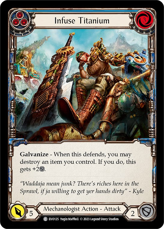 Infuse Titanium (Blue) [EVO125] (Bright Lights) | Good Games Cannington