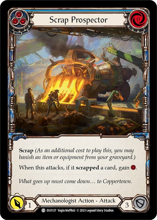 Scrap Prospector (Blue) [EVO137] (Bright Lights) | Good Games Cannington