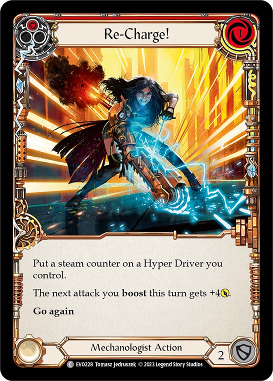 Re-Charge! (Red) [EVO228] (Bright Lights)  Rainbow Foil | Good Games Cannington