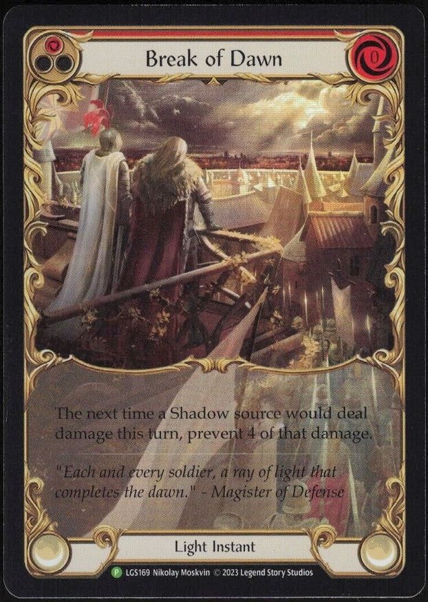 Break of Dawn (Red) [LGS169] (Promo)  Rainbow Foil | Good Games Cannington