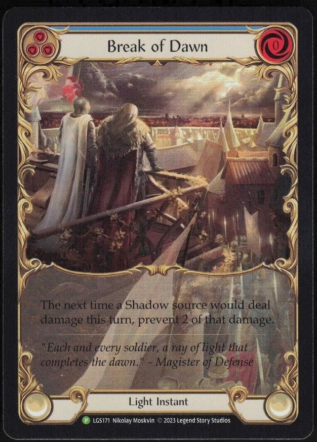 Break of Dawn (Blue) [LGS171] (Promo)  Rainbow Foil | Good Games Cannington