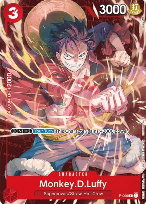 Monkey.D.Luffy (P-006) (Retail Promo) [One Piece Promotion Cards] | Good Games Cannington
