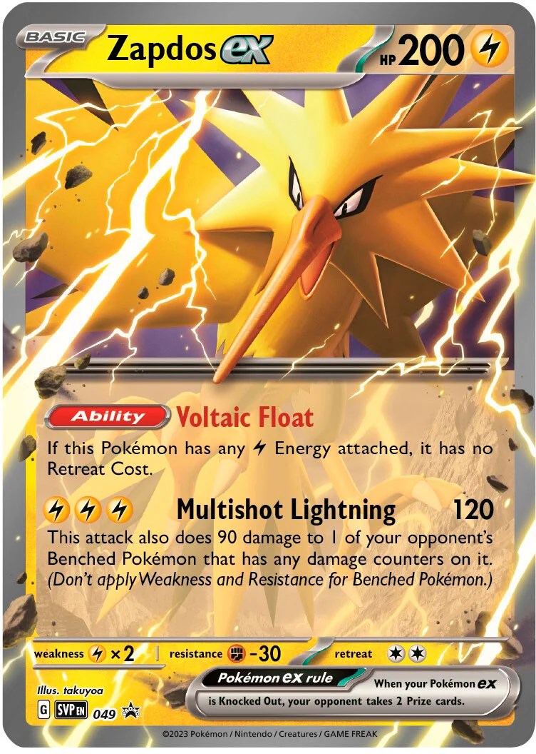 Zapdos ex (049) [Scarlet & Violet: Black Star Promos] | Good Games Cannington