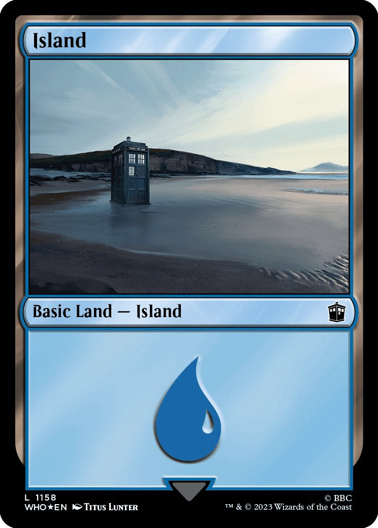 Island (1158) (Surge Foil) [Doctor Who] | Good Games Cannington