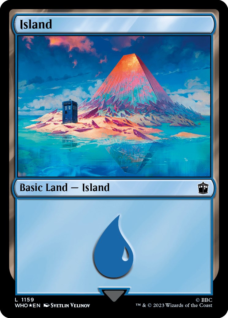 Island (1159) (Surge Foil) [Doctor Who] | Good Games Cannington