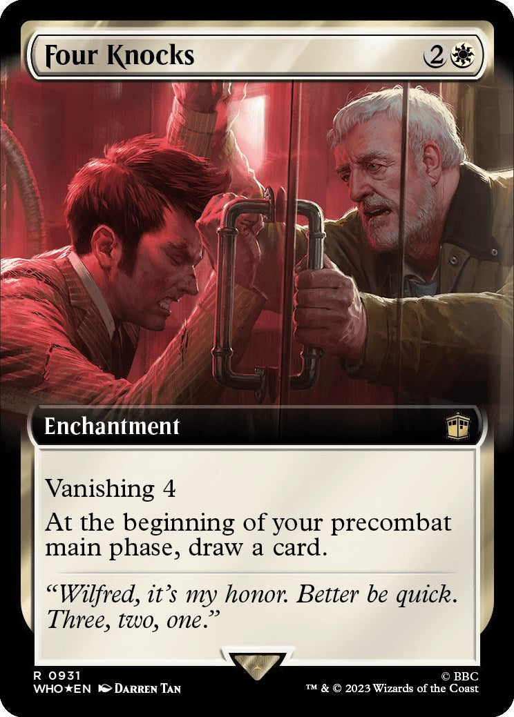Four Knocks (Extended Art) (Surge Foil) [Doctor Who] | Good Games Cannington