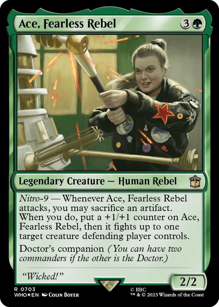Ace, Fearless Rebel (Surge Foil) [Doctor Who] | Good Games Cannington