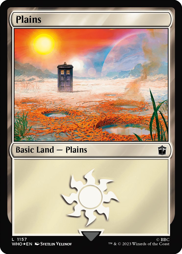 Plains (1157) (Surge Foil) [Doctor Who] | Good Games Cannington