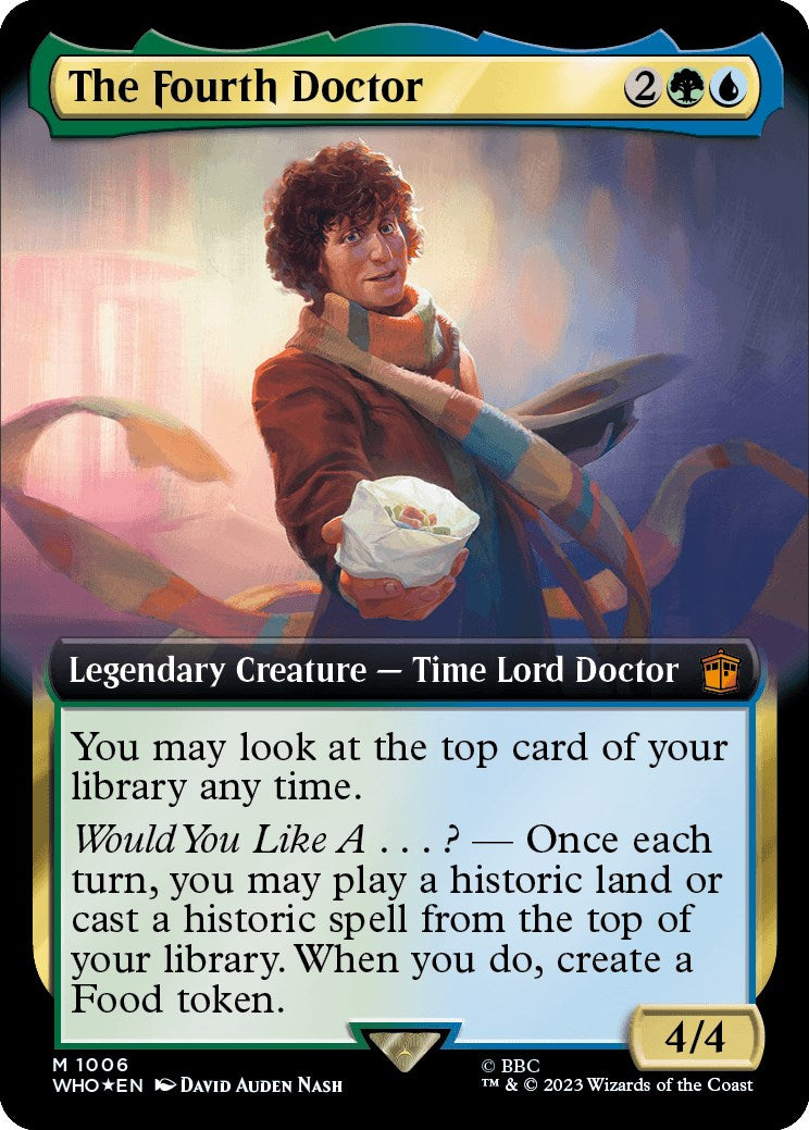 The Fourth Doctor (Extended Art) (Surge Foil) [Doctor Who] | Good Games Cannington
