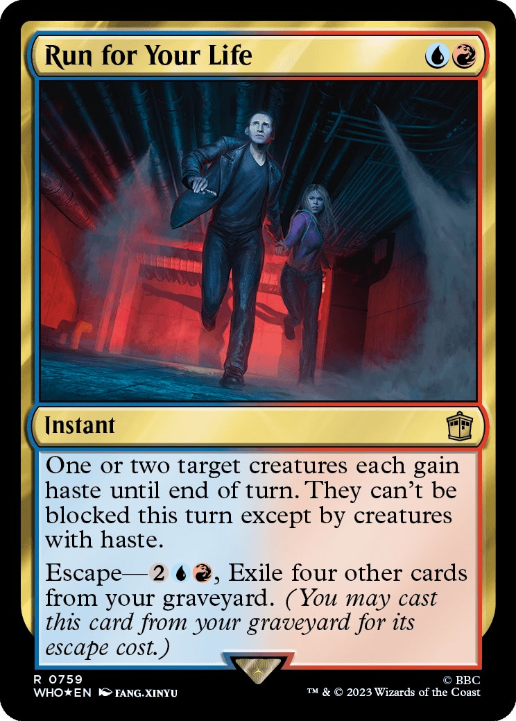 Run for Your Life (Surge Foil) [Doctor Who] | Good Games Cannington