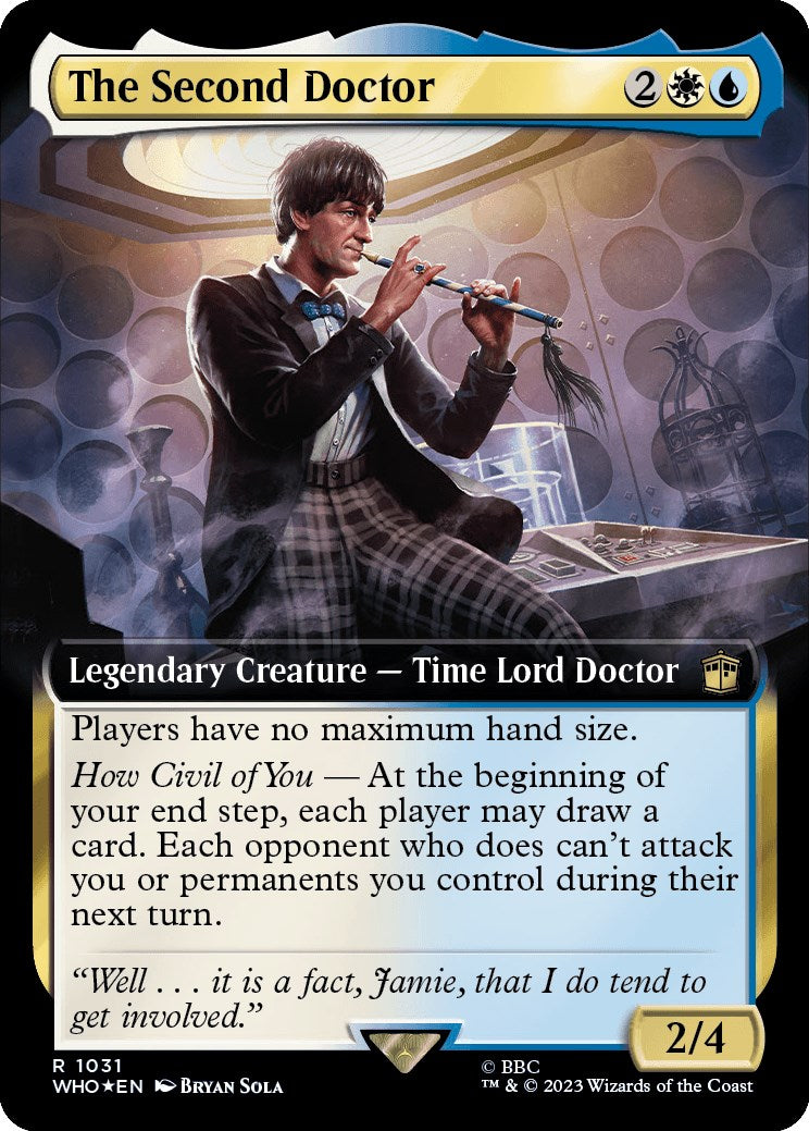 The Second Doctor (Extended Art) (Surge Foil) [Doctor Who] | Good Games Cannington