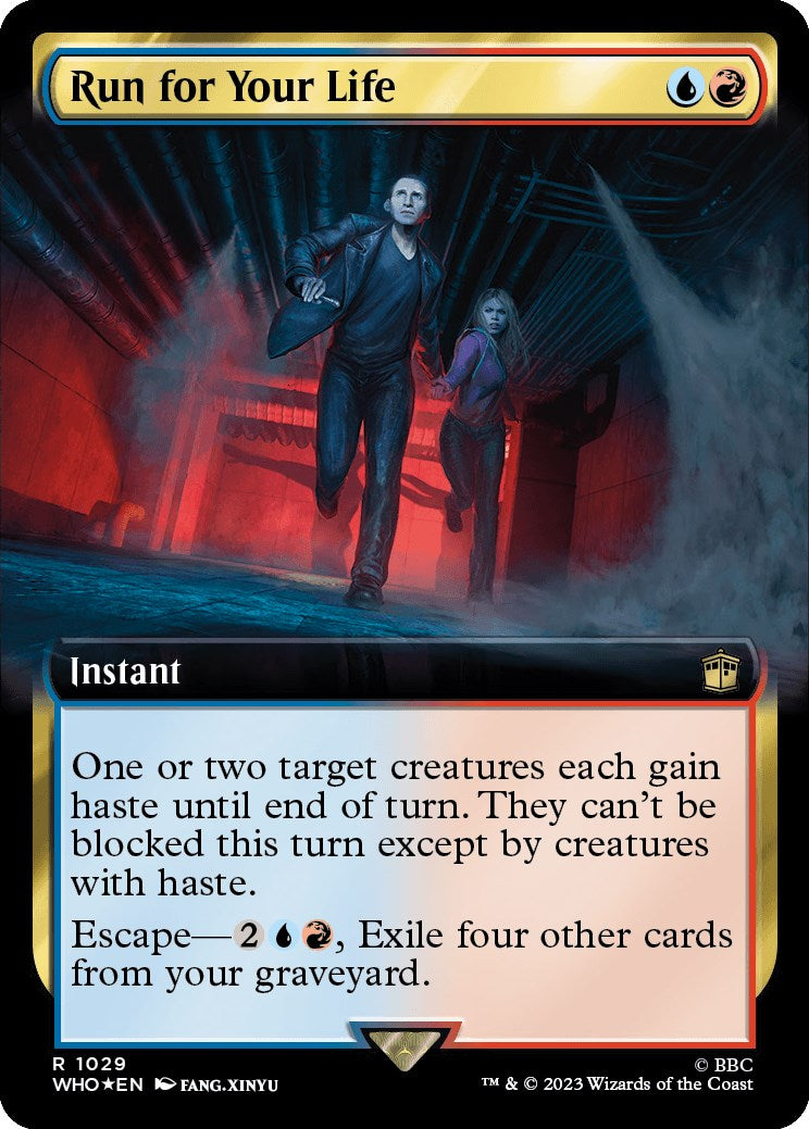 Run for Your Life (Extended Art) (Surge Foil) [Doctor Who] | Good Games Cannington