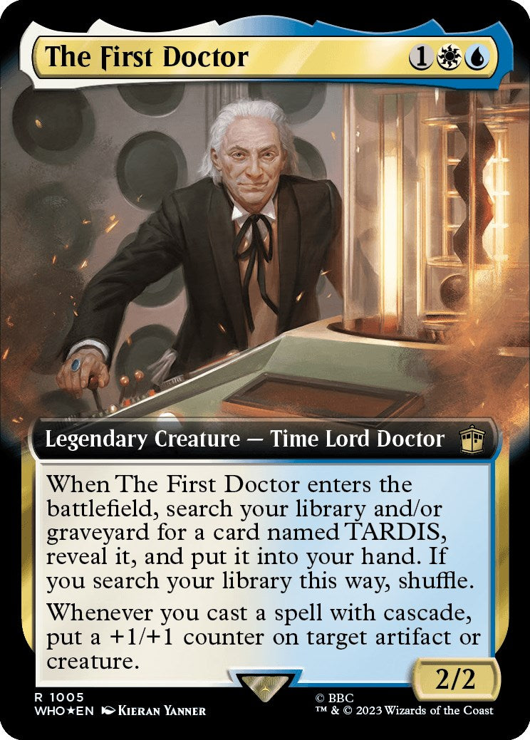 The First Doctor (Extended Art) (Surge Foil) [Doctor Who] | Good Games Cannington