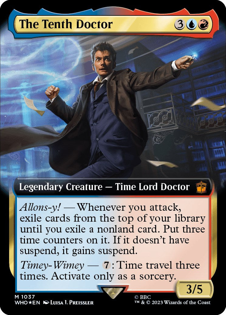 The Tenth Doctor (Extended Art) (Surge Foil) [Doctor Who] | Good Games Cannington