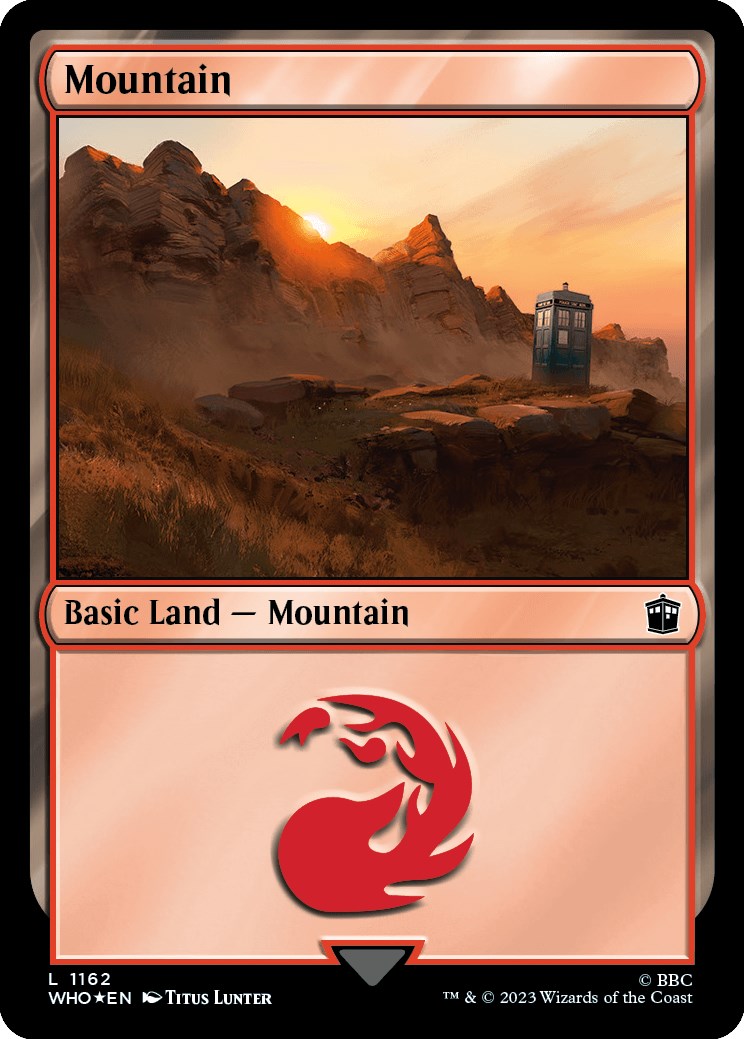 Mountain (1162) (Surge Foil) [Doctor Who] | Good Games Cannington