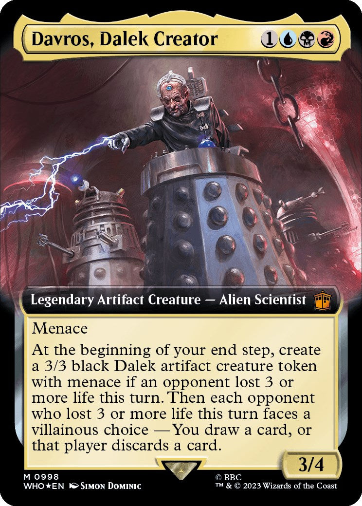 Davros, Dalek Creator (Extended Art) (Surge Foil) [Doctor Who] | Good Games Cannington