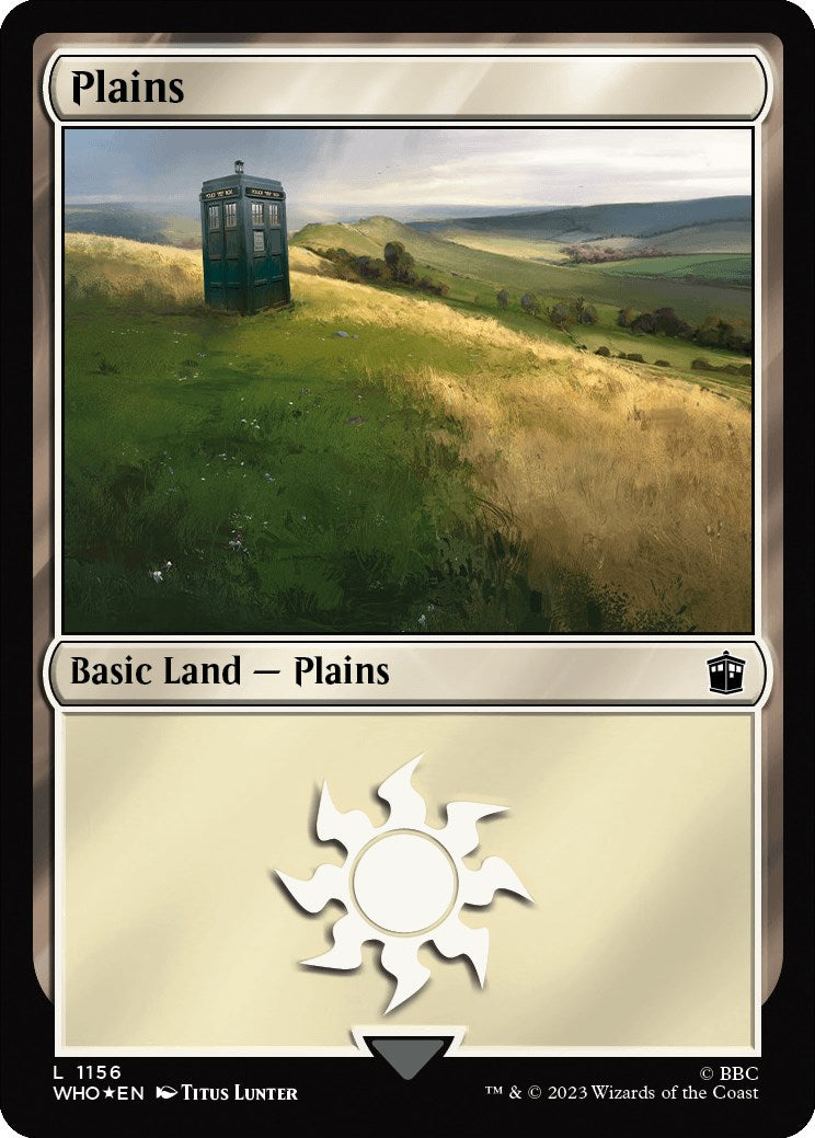 Plains (1156) (Surge Foil) [Doctor Who] | Good Games Cannington