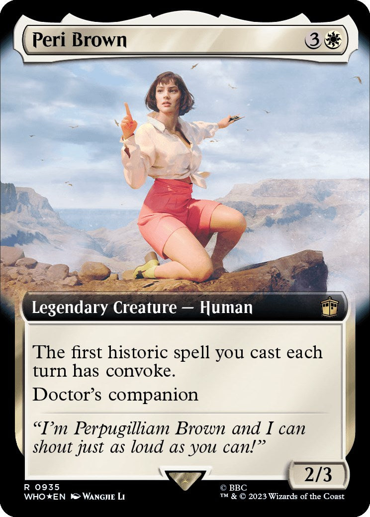 Peri Brown (Extended Art) (Surge Foil) [Doctor Who] | Good Games Cannington
