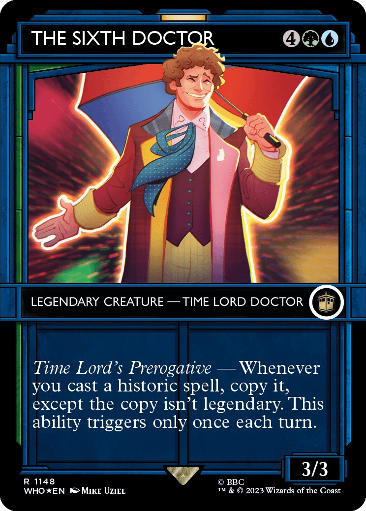 The Sixth Doctor (Showcase) (Surge Foil) [Doctor Who] | Good Games Cannington