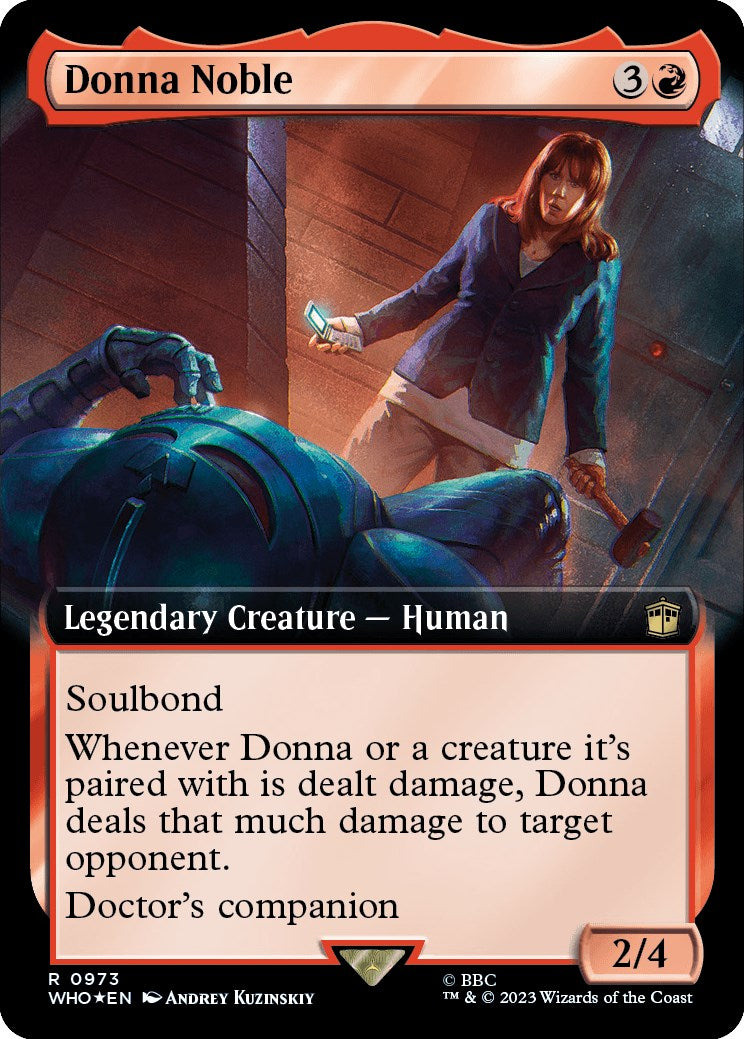 Donna Noble (Extended Art) (Surge Foil) [Doctor Who] | Good Games Cannington