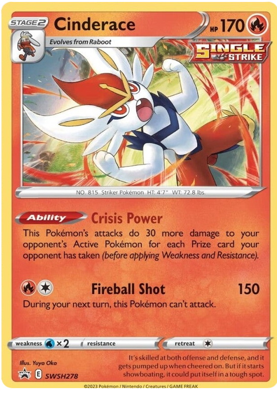 Cinderace (SWSH278) [Sword & Shield: Black Star Promos] | Good Games Cannington