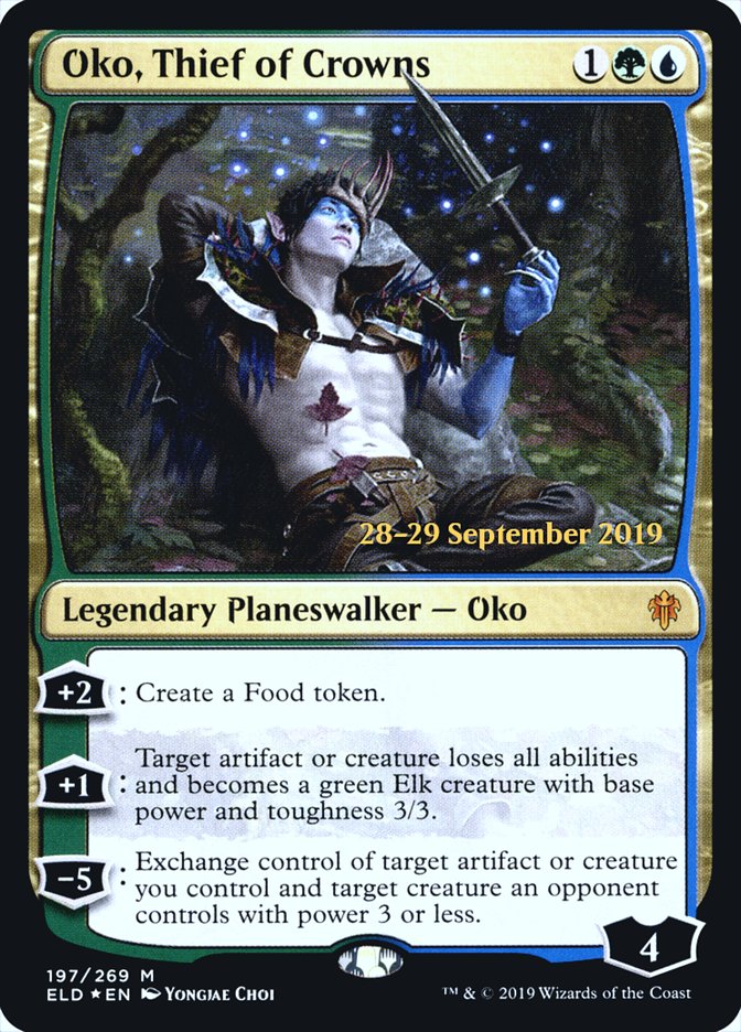 Oko, Thief of Crowns [Throne of Eldraine Prerelease Promos] | Good Games Cannington