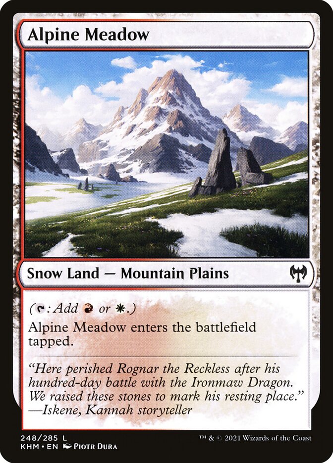 Alpine Meadow 248/285 (Kaldheim)  - Foil | Good Games Cannington