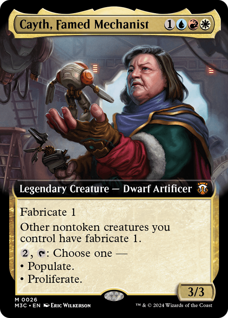 Cayth, Famed Mechanist (Extended Art) [Modern Horizons 3 Commander] | Good Games Cannington