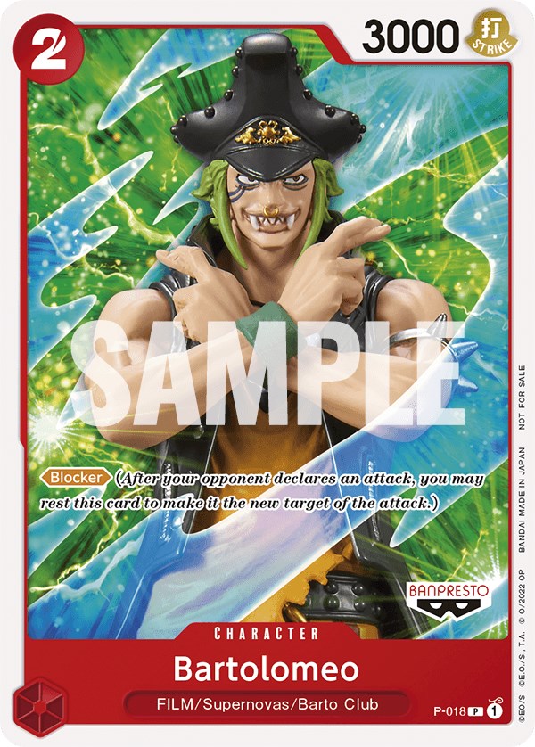 Bartolomeo (One Piece Film Red) [One Piece Promotion Cards] | Good Games Cannington